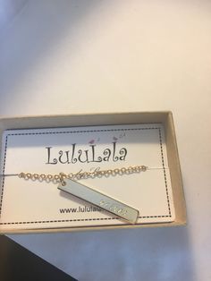 " Personalize this layered bar necklace with your name. Wear it proudly and remember who you are. You are special in every way.This is the perfect gift for any occasion that needs a special touch. You may select the color and the number of bar up to 2. How to order 1. Select one of the \"stamped\" options in the first drop down 2. Choose your Color from second drop-down menu 3. In the Notes section at Checkout, write the following: - what you want stamped on the bar in exact order - center or ri Date Bars, Name Necklace Silver, Vertical Bar Necklace, Necklace Name, Bar Necklace Personalized, Vertical Bar, Mother Christmas Gifts, Remember Who You Are, You Are Special