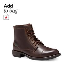 in stock Classic Waterproof Boots, Casual Cap Toe Moto Boots With Leather Sole, Classic Fitted Work Boots For Outdoor, Casual Boots With Reinforced Heel And Cap Toe, Classic Fitted Leather Waterproof Boots, Casual Fitted Moc Toe Boots, Casual Waterproof Boots With Snip Toe, Casual Leather Boots With Heel Tab, Fitted Leather Casual Boots