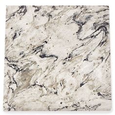 a white marble tile with black and gray streaks