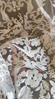 "Gorgeous Beaded Wedding Lace Fabric Retro Aulic Lace New Design Lace fabric For Bridal Dress Fashion Dress High Quality By The Yard Width: 51\"(1.3 meters) This listing is for 1 Yard. There are 30 yards in 1 roll. All the lace are perfect for wedding dress, lingerie, bra, dresses, dolls, bridal veil, altered art, couture, costume, jewelry design, pillowcase, home decor and other projects you could imagine. For more quantity, please feel free to convo me for custom listing. If you like it, order White Lace Fabric For Wedding, White Lace Wedding Fabric, White Wedding Fabric With Lace Work, Embroidered Lace Fabric For Wedding, Elegant Lace Patchwork Fabric For Wedding, Fitted Lace Fabric For Wedding, Fitted Embroidered Fabric With Lace Patchwork For Wedding, Fitted Lace Wedding Fabric, Fitted Lace Work Fabric For Wedding