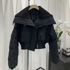 VESTE JANA - miaskin - #product_collection# - streetwear - y2k Backless Bathing Suits, Short Parka, Elegant Jacket, Winter Shorts, Outwear Coat, Mode Casual, Cute Jackets, Swimsuit Dress, Parka Coat