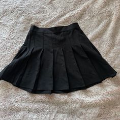 Garage Brittany Pleated Skirt Color: Jet Black Condition: Brand New With Tags; Never Worn Size: Small Original Price: 40 Dollars Casual Black High Waist Pleated Skirt, Casual Black High-waisted Pleated Skirt, Trendy Black Pleated Tennis Skirt, Black High Waist School Skirt, High Waist Black Skirt For School, Black Tennis Skirt For School, Casual Black Pleated Tennis Skirt, Black Mini Skirt For School, Trendy Black Pleated Flared Skirt