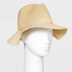 Keep your style looking cool and fresh under the sun with the Packable Straw Panama Hat from Shade and Shore™. This elegant hat features a woven texture that adds fun detail and a breezy look to any outfit, plus it helps shade your face from the sun's rays. A lightweight construction provides a comfortable fit for all-day wear and the pull-on style makes it easy to put on or take off. Whether you're hitting up the beach, going for a hike or wandering around a park, this hat is sure to keep you l Lightweight Short Brim Bucket Hat For Vacation, Lightweight Bucket Hat With Curved Brim For Vacation, Lightweight Curved Brim Bucket Hat For Vacation, Summer Travel Sun Hat Made Of Toquilla Straw, Beige Casual Bucket Hat For Travel, Casual Beige Bucket Hat For Travel, Packable Summer Straw Hat In Natural Color, Packable Natural Straw Summer Hat, Packable Summer Hat In Natural Color