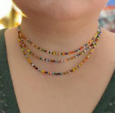 Seed Bead Necklace Choker, 90s Love, Hand Beaded Necklace, Jewelry Hippie, Festival Jewelry, Deco Ring, Seed Bead Necklace, Necklace Choker, Boho Festival