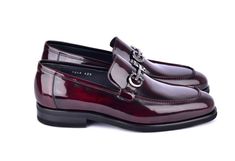 Corrente High Shine Leather Loafer Burgundy Elegant Shiny Calfskin slip-on Loafer from the Corrente collection features Silvertone Buckle Detaining, soft Calfskin lining, a clean welt and a combination Leather & Rubber Sole! Elegant Burgundy Leather Shoes For Galas, Elegant Burgundy Leather Shoes For Formal Occasions, Elegant Burgundy Dress Shoes For Galas, Elegant Burgundy Slip-on Leather Shoes, Elegant Burgundy Leather Slip-on Shoes, Elegant Burgundy Leather Shoes For Semi-formal Occasions, Luxury Burgundy Loafers For Formal Occasions, Elegant Red Leather Slip-on Shoes, Elegant Burgundy Leather Loafers