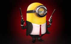 i'm hitman-minion!! Minion Dress Up, Minion Background, Minion Wallpaper Hd, Minion Humour, Despicable Me 2 Minions, 3 Minions, Minion Pictures, Minions Love, Cute Minions