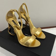 These Are Dolce And Gabbana Heels In The Color Gold . Comes In The Size 40. Comes With 2 Dust Bags For Each Heel .Brand New In Great Condition Dolce And Gabbana Heels, Dolce Gabbana Heels, Shoes Dolce Gabbana, Dolce Gabbana Shoes, Gold Heels, Shoes Women Heels, Dolce And Gabbana, Dust Bag, Shoes Heels