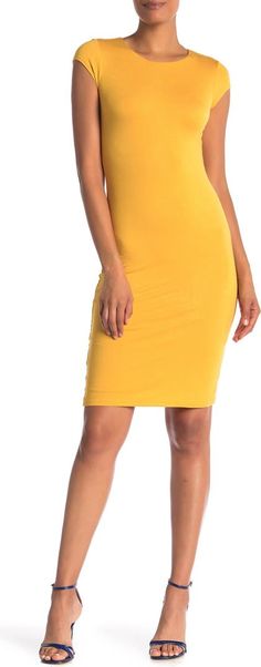 Cap Sleeve Bodycon Dress | Nordstromrack Bodycon Dress With Sleeves, Sleeve Bodycon Dress, Sleeve Midi Dress, Midi Dress With Sleeves, Nordstrom Store, Velvet Dress, Cap Sleeve, Dress Making, Cap Sleeves