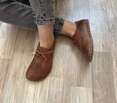 ✅ Click to see more shoes from our collection: https://www.etsy.com/shop/Groudingschuhe ✅ Because shoes are made of soft leather, they are more comfortable for daily use. You'll keep walking all day! Perfect fit and unique barefoot shoes, These barefoot shoes are precious for you! Shoes designed taking into account the natural shape and function of the foot. The key elements that define a barefoot shoe are FLAT, THIN, FLEXIBLE and WIDE. ♥ Copper Rivets ♥ Natural Leather Lining ♥ Made of high quality leather ♥ Very soft and comfortable ♥ Hand sewn ♥100% Handmade ♥ Buffalo Leather Sole ♥ Natural Leather Upper ✅ Size and Fit If you are not sure about your foot size, you can find out your foot size with simple methods. Place a blank piece of paper on the floor and press it. Draw at the level o Grounding Shoes Earthing, Grounding Shoes, Zero Drop Shoes, Keep Walking, Business Wear, Barefoot Shoes, Buffalo Leather, Sole Shoes, Shoes Leather