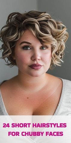 Discover 24 stylish short hairstyles for chubby faces, each designed to offer an optimal balance of trendiness and face-flattering contours. Round Face Wavy Haircuts Short, Haircuts For Frizzy Hair Round Faces, Short Curly Hair For Plus Size Women, Hairstyles For Wavy Hair Short, Short Wavy Hairstyles For Women Round Face, Short Curly Hairstyles For Round Faces, Short Curly Hairstyles Round Face, Short Asymmetrical Haircut Fine Hair, Short Curly Hair Over 50 Women