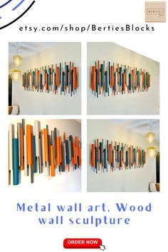 Original Modern Wall Art | 3D Wall Decor | Unique Home Accent Wall Decor Unique, Wall Art 3d, Wood Wall Sculpture, Wall Art Wood, 3d Wall Decor, Wall Decor Metal, Art 3d, Acoustic Panels, Wall Sculpture