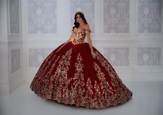 The fabric in this Princesa by Ariana Vara Quinceanera dress is Embroidered Lace, Glitter Tulle, Beading, Stone Accents . Detachable Off-the-Shoulder Sleeves, Bolero Jacked Included Burgundy Quinceanera, Red And Gold Quince, Butterfly Wedding Dress, Burgundy Quinceanera Dresses, Fabric Beading, Lace Up Corset Back, Pageant Interview, Beautiful Ball Gowns, Allure Couture