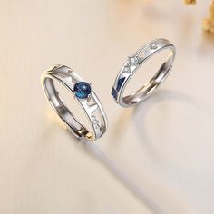 These Custom Engraved Moonstone Wedding Rings for Couples are perfect for any special occasion. With an adjustable size and promise and anniversary gift set, you are sure to find the ring of your dreams. Their beautiful and timeless design makes these the perfect choice for couples looking for a special, one-of-a-kind symbol of their love. Material: Gold Plated 925 Sterling Silver + Cubic Zirconia Size: Adjustable size Wedding Rings For Couples, Rings For Couples, Couple Rings, The Ring, Custom Engraving, Anniversary Gift, Moonstone, Timeless Design, Anniversary Gifts