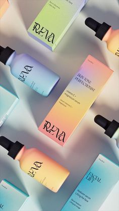 Reva skincare brand and packaging design by MindMuse Skincare Branding, Banner Web, Skincare Packaging, Branding Design Packaging, Elf Cosmetics, Graphic Design Packaging, Skincare Brand