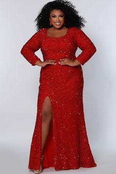 Sequin Dress With Sleeves, Formal Sequin Dress, Curve Hugging Dress, Plus Size Gowns, Plus Size Prom, Plus Size Formal, Unique Prom Dresses, Sequin Evening Dresses, Plus Size Formal Dresses