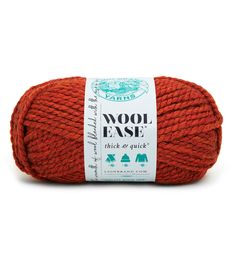 wool ease thick yarn in red