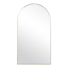 an arched mirror on a white background