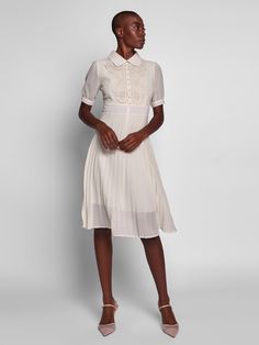 Paris Midi Dress Pleated A-line Midi Dress For Daywear, Spring Midi Dress For Dress Down Occasions, Feminine Midi Dress For Dress Down Occasions, Chic Midi Length Daywear Dress, Summer Pleated Midi Dress For Daywear, Chic Knee-length Midi Dress For Daywear, Spring Bandage Midi Dress, Summer Pleated Midi-length Dresses, Spring Embroidered Midi Dress