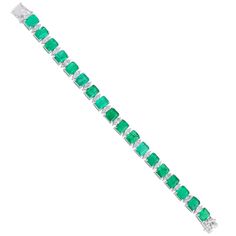 Wedding Natural 25.7 Ct Green Emerald Tennis Bracelet Si Clarity Hi Color 4.1 Ct Certified Diamonds Bracelet 18k / 14k Gold Jewelry Gifts for Her Details :- Item Code:- CN-14513 Gross Weight :- 22.87 gm 18k White Gold Weight :- 16.89 gm Diamond Weight :- 4.10 ct. (Certified Si Clarity Hi Color Diamonds) Emerald Weight :- 25.80 ct. Bracelet Size: 7 inches we can make bracelet size as per your requirement size. ≫ FAQ below for more detail. ✦ Sizing We can adjust most items to fit your sizing prefe Marquise Diamond Bracelet, Emerald Tennis Bracelet, Diamonds Bracelet, Gold Jewelry Gift, Pave Diamond Band, Emerald Bracelet, Etsy Bridesmaid Gifts, 18k Gold Jewelry, Marquise Diamond