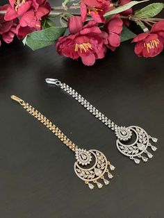 Traditional AD/ CZ elegant tikka ! Tikka width : 2.8 cm Care Instruction : Avoid Heat & Chemicals Like Perfume, Deo, Alchol, Etc. | Clean With Dry Cotton Cloth | Pack In our Anti tarnish box after use. Elegant Luxury Tikka As A Gift, Diamond Tikka, Forehead Jewelry, Temple Jewelry, Hair Jewellery, South Indian Jewelry, Jewelry Diamond, Temple Jewellery, Jewelry Maker