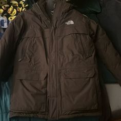 Brown North Face Puffer Jacket Never Worn Size Xl Winter Outerwear With Pockets For Outdoor Activities, Winter Outerwear With Pockets For Outdoor, Winter Outdoor Outerwear With Multiple Pockets, Winter Outerwear With Multiple Pockets For Outdoor Activities, Long Sleeve Hiking Parka With Multiple Pockets, Utility Long Sleeve Outerwear For Hiking, Long Sleeve Utility Outerwear For Hiking, Winter Hiking Utility Jacket With Multiple Pockets, Winter Utility Jacket With Multiple Pockets For Hiking