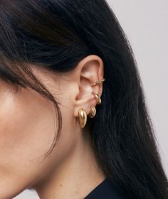 Hey Harper - the original waterproof jewelry brand Gold Plated Ear Cuff, Everyday Pierced Ear Cuff, Classic Gold Plated Ear Cuff, Classic Sterling Silver Clip-on Earrings, Classic Gold Jewelry As Fashion Accessory, Classic Gold Plated Cartilage Earrings As Gift, Classic Single Small Hoop Earring, Trendy Hypoallergenic Gold Plated Jewelry, Classic Metal Earrings For Everyday