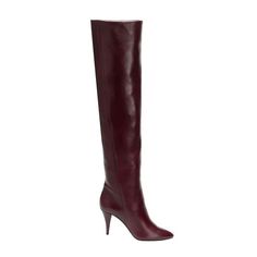 Knee High Boots Vegan Leather Upper Heel Height: 10 cm / 3.9 inch (Approx.) Shaft Height: 62 cm / 24.4 inch (Approx.) Top Shaft Circumference: 40 cm / 15.8 inch (Approx.) Elegant Burgundy Knee-high Boots, Burgundy Boots For Office Wear In Fall, Chic Burgundy Knee-high Boots, Burgundy Boots For Office Use In Fall, Elegant Burgundy Heeled Boots For Winter, Formal Burgundy Heeled Boots For Fall, Elegant Burgundy Heeled Boots For Fall, Burgundy Pointed Toe Heeled Boots For Formal Occasions, Leather Knee High Boots