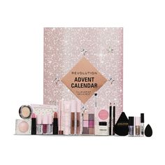 PRICES MAY VARY. COUNTDOWN TO THE HOLIDAYS: Our 24-piece makeup advent calendar features everything from super-sparkly glosses, nourishing lip masks to detail brushes and brow gel. Perfect for festive celebrations with the ultimate gifts LIP PRODUCTS: 1 Mini Shimmer Bomb for a nourishing shimmery gloss infused with Vitamin E, 2 Satin Kiss Lipsticks for a rich finish, 2 highly pigmented Satin Kiss Lip Liners, 2 Lip Glosses for high shine or taupe nude, 1 Lip Mask & 1 Lip Oil EYE PRODUCTS: 1 Eye B Makeup Advent Calendar, Best Beauty Advent Calendar, Lip Masks, Calendar Advent, Beauty Advent, Makeup Revolution London, Rhinestone Sticker, Advent Calenders, Holiday Beauty