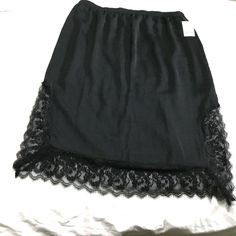 Who What Wear Black Skirt. Women's Black Slip Skirt With Lace Trim Color Black Pull On Nwt Size Large Made 100% Polyester Machine Wash Cold Ny Collection, Black Skirt Ny Collection, Cheap Skirt, Cute Skirt, Casual, Picnic, Summer Skirt, Party, Park, Occasion Skirt Spring Black Skirt With Lace Trim, Black Skirt With Lace Trim For Spring, Black Lace Trim Skirt For Spring, Black Skirt With Lace Trim For Summer, Black Lace Trim Skirt For Summer, Black Lace Trim Skirt For Night Out, Black Stretch Skirt With Lace Trim, Elegant Black Bottoms For Daywear, Black Lace Trim Mini Skirt