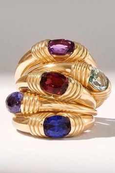 Make a statement with our stunning collection of rings. From bold gemstones to intricate designs, each ring exudes elegance and charm. Elevate your look and let your fingers do the talking with our radiant rings. 💍 Radiant Rings, Radiant Ring, Gemstone Collection, Intricate Designs, Elevate Your Look, Individual Style, Modern Jewelry, Cocktail Rings, Gemstone Colors