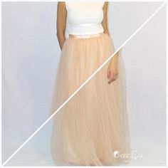 Claire Beige Soft Tulle Skirt - Maxi  #skirt #tulle #tulleskirt #whimsical #tutu Chic Voluminous Tulle Maxi Skirt, Chic Flowy Tulle Maxi Skirt, Spring Pleated Maxi Skirt For Prom, Chic Spring Tulle Maxi Skirt, Chic Tulle Maxi Skirt For Spring, Flowy Tulle Maxi Skirt For Spring, Elegant Spring Tulle Maxi Skirt, Cream Embroidered Tulle Fabric, Spring Wedding Floor-length Skirt