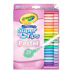 crayola super tips pastel 20 colors