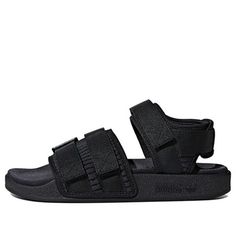 (WMNS) adidas Adilette Sandals 2.0 'Black' CG6623 (Cozy/Women's/Non-Slip) Adidas Adilette, Nike Adidas, Adidas Women, Adidas, Sandals, Nike, Sports, Black