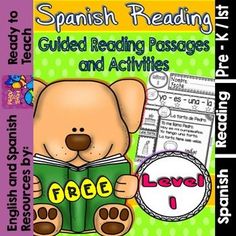 spanish reading guided reading passagess and activities