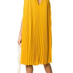 Brand New Never Worn! No Damages Yellow Pleated Dress For Daywear, Chic Yellow Pleated Mini Dress, Elegant Yellow Pleated Dress, Elegant Yellow Pleated Mini Dress, Chic Yellow Pleated Dress, Yellow Pleated Dress For Cocktail, Yellow Pleated Dress For Cocktail Occasions, Elegant Yellow Pleated Midi Dress, Wool Sweater Dress