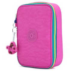 100 Pens Case - Kipling - I want this exact color combo! Pink Pencil Case For Storage, Pink School Organizer With Pen Slots, Pink School Organizers With Pen Slots, Pink Cases With Pen Holders For Everyday Use, Pink Stationery With Pen Slots For Organization, Pink Travel Case With Pen Slots, Pink Travel Cases With Pen Slots, Pink School Case With Pen Holders, Pink Organizers With Pen Holders For Storage