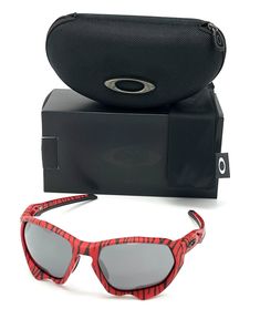 PRODUCT DETAILS                                                                                                                                                                                                                                                                              Model Name : Plazma OO9019-07           Frame Color: Red Tiger           Lens Color: Prizm Black                    Frame Material: Acetate      Country of Manufacture: Assembled in USA     The Sunglasses includes Oakley: Box, Case, Soft Pouch. SHIPPING INFORMATION   USPS First Class Mail - FREE 3-7 business days, All items are carefully packed and secured with bubble wrap.  Items are typically shipped within 24-48 business hours following the receipt of payment.  Once your item has been shipped, we will send Red Anti-reflective Sports Sunglasses, Orange Anti-reflective Sunglasses For Beach, Orange Anti-reflective Sunglasses For The Beach, Oakley Sutro Glasses, Red Tiger, Cheap Oakley Sunglasses, Bubble Wrap, Black Frame, Pouch