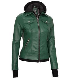 Women’s Green Leather Bomber Jacket
Revitalize your wardrobe with our Women's Green Fitted Bomber Leather Jacket. Tailored for a sleek fit, it exudes style and comfort. The removable hood adds versatility, allowing you to effortlessly transition from day to night. Elevate your fashion game with this chic and dynamic statement piece. Mens Leather Jacket Vintage, Plus Size Leather Jacket, Green Motorcycle, Maroon Leather Jacket, Green Leather Jacket, Women Leather Vest, Leather Blazer Women, Leather Coat Womens, Pink Leather Jacket