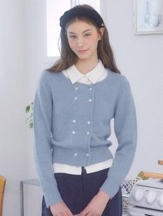 Composition : ACRYLIC 73% NYLON 14% WOOL 10% POLYURETHANE 3%Color : BLUECountry of Origin : CHINA Knitwear Cardigan, Wool Cardigan, Knitwear, Composition, China, Wool, The Originals, Clothes For Women, Blue