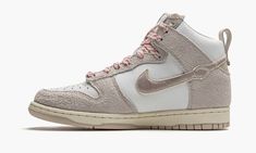 Shop Dunk High SP "Notre - Light Orewood Brown" at Stadium Goods, the world's premier marketplace for authentic sneakers and streetwear. In stock and ready to ship. High Top Shoe, Nike Dunk High, Dunk High, Stadium Goods, White Mesh, Suede Material, Colored Leather, Nike Dunk, Wedge Sneaker