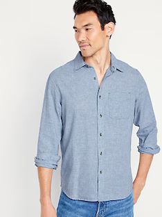 Men’s Clothing – Shop New Arrivals | Old Navy Casual Shirt With Lapel Collar And Buttons, Casual Shirt With Lapel Collar And Button Closure, Casual Shirt With Button Closure And Lapel Collar, Casual Solid Shirt With Buttoned Pockets, Casual Collared Shirt With Buttoned Pockets, Casual Long Sleeve Tops With Buttoned Pockets, Casual Shirt With Buttoned Pockets, Casual Shirt With Buttoned Pockets And Casual Collar, Casual Collared Shirt With Button Cuffs