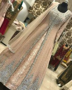 Beautiful bridal/ partywear dress can me made into any color or design. Custom orders only. Comes with a full inner banasari silk maxi and out chiffon embroidery maxi cost and net duppta. Pakistani Maxi Dresses, Pakistani Bridal Dress, Nikah Dress, Ethnic Dresses, Salwar Kamiz, Indian Gowns Dresses, Party Kleidung, Pakistani Bridal Dresses, Designer Party Wear Dresses