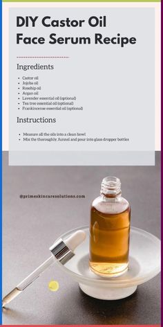 Combat eczema symptoms with this simple essential oils for eczema recipe. #Natural#Wellness#HealthyLiving#EssentialOils#Holistic#NaturalRemedies#HealthAndWellness#NaturalHealth#HolisticHealth#AllNatural#CleanLiving#HolisticMedicine #essentialoils   #essen Homemade Face Oil Serum, How To Make Face Oil At Home, Castor Oil Lotion Recipe, Castor Oil Soap Recipe, Diy Castor Oil Face Serum, Castor Oil Face Serum Recipe, How To Make Face Serum At Home, Skin Oil Recipe, Diy Body Oil Recipe