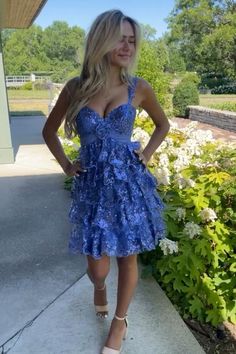 Dusty Blue Homecoming Dresses, Cute Modest Homecoming Dresses, Hoco Blue Dress, Light Blue Hoco Dress, Blue Hoco Dress, Modest Homecoming Dresses, Blue Homecoming Dress, Sequin Homecoming Dress, Tulle Material