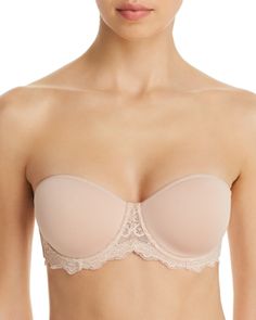 Simone Perele Caresse Strapless Underwire Bra Elegant Strapless Padded Bra, Elegant White Strapless Bra, Elegant Strapless Partially Lined Bra, Luxury Strapless Intimates With Built-in Bra, Armpit Whitening, Luxury Balconette Intimates With Built-in Bra, Small Bra, Simone Perele, Beautiful Bra