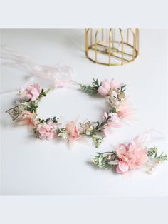 This pink floral crown headband is a staple accessory for every little lady! Whether for wedding events or spring photoshoots, this will surely prettify her look. Pearl and embellishments add extra charm! Offers a comfortable and secure fit that's so easy to wear Great craftsmanship equals a luxurious finish that looks so good, she'll want to wear it everywhere! Looks great with casual clothes, dressy outfits, holiday wear, and more! Flower crown headband with pearl and butterfly embellishment One size fits most toddlers and girls Butterfly Embellishment, Flower Crown Headband, Flower Girl Crown, Holiday Wear, Crown Headband, Pearl Flower, Casual Clothes, Floral Crown, Dressy Outfits