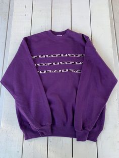 Good used condition, no holes or rips. Soft inside and comfortable. See photos for details. Pit to pit 23.5 Length 28 Returns are accepted with a 20% of restock fee. Buyer pays for return. No cancellations. Bdg Purple Sweater, Purple Graphic Print Crew Neck Sweatshirt, Purple Crew Neck Sweatshirt With Graphic Print, Purple Crew Neck Sweater With Graphic Print, Purple Graphic Print Crew Neck Sweater, Purple Relaxed Fit Sweater For Streetwear, Oversized Purple Crew Neck Sweatshirt, Purple Relaxed Fit Sweatshirt, Purple Crew Neck Sweater For Streetwear