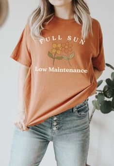 Full Sun Low Maintenance Oversized Graphic Tee, Plant Mom Comfort Colors, 70s Style Tee, Hippie Stuff, Flower Smiley Face Retro Tshirt Boho What would your plant guidelines be? ☀🌻 True to its name, the Comfort Colors Heavyweight T Shirt is one of the most comfortable shirts from Comfort Colors. Flower Smiley Face, Wholehearted Living, Flower Smiley, Color Boards, Trendy Shirt Designs, Dark Academia Fashion, Wedding List, Oversized Graphic Tee, Princess Inspired