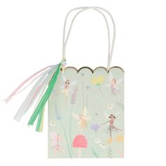 paper bag with fairy scene Dancing Fairies, Fairy Party Favors, Fairy Party Decorations, Fairy Princess Party, Meri Meri Party, Fairy Cupcakes, Fairy Theme Party, Paper Party Bags, Princess Party Decorations