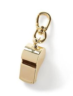 Whistle Charm | Banana Republic Adjustable Gold-tone Jewelry For Gifts, Gold Metal Jewelry With Gold-tone Hardware, Gold Jewelry With Metal Decoration, Classic Gold Jewelry With Brass Hardware, Gold Jewelry With Gold-tone Hardware In Brass, Shop Accessories, Apparel Shop, Cozy Fashion, Base Metal